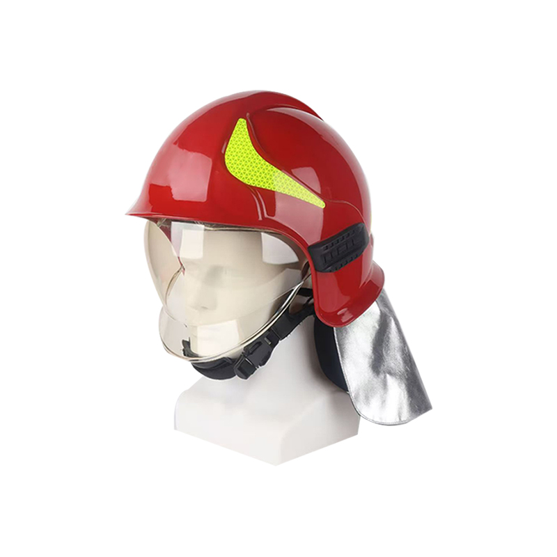 Topi Keledar Pemadam Kebakaran Gaya Goggles Bermuka Penuh